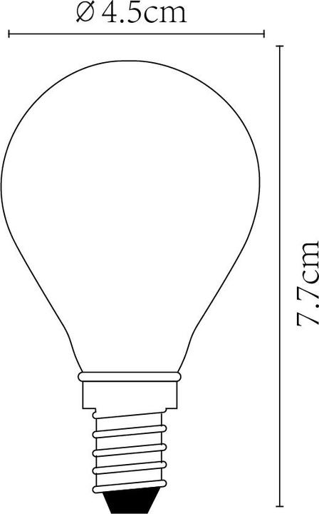 Actual product image Lucide E14 (E14, 4 W, 400 lm, 1 x, F)