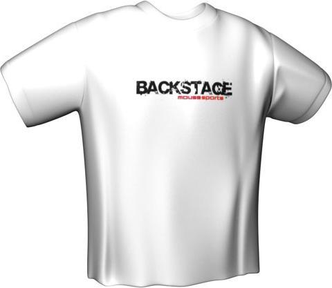MOUSESPORTS BACKSTAGE T-Shirt White (L) (L)
