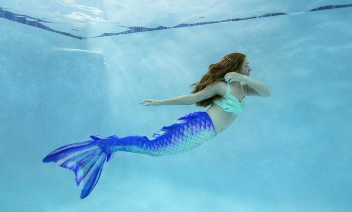 Actual product image Fin Fun Mermaidens" mermaid fin "Atlantis" Pacific Pearl (M)