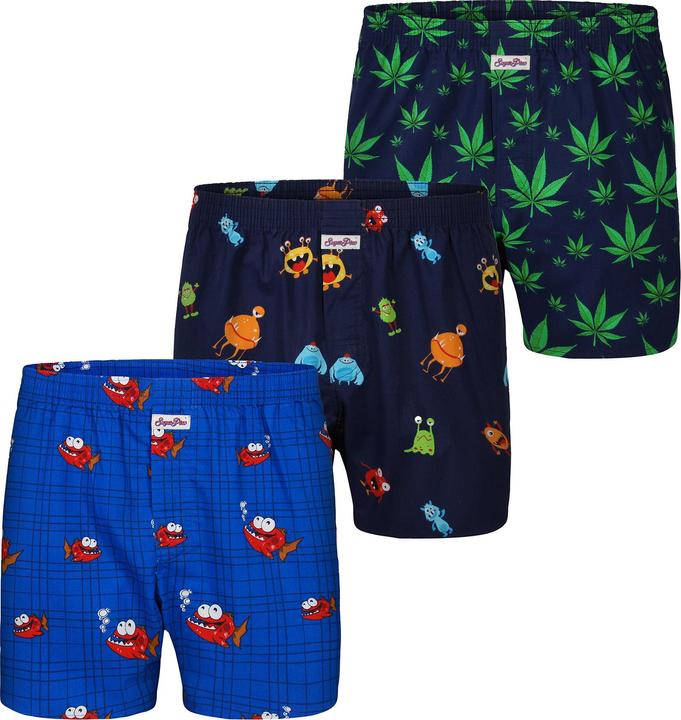 Image du produit Sugar Pine Boxer Motif Imprimé Mix (M, Lot de 3)