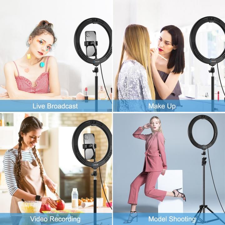 Image du produit Puluz PKT3035 Lampe vidéo selfie 26cm (éclairage annulaire)