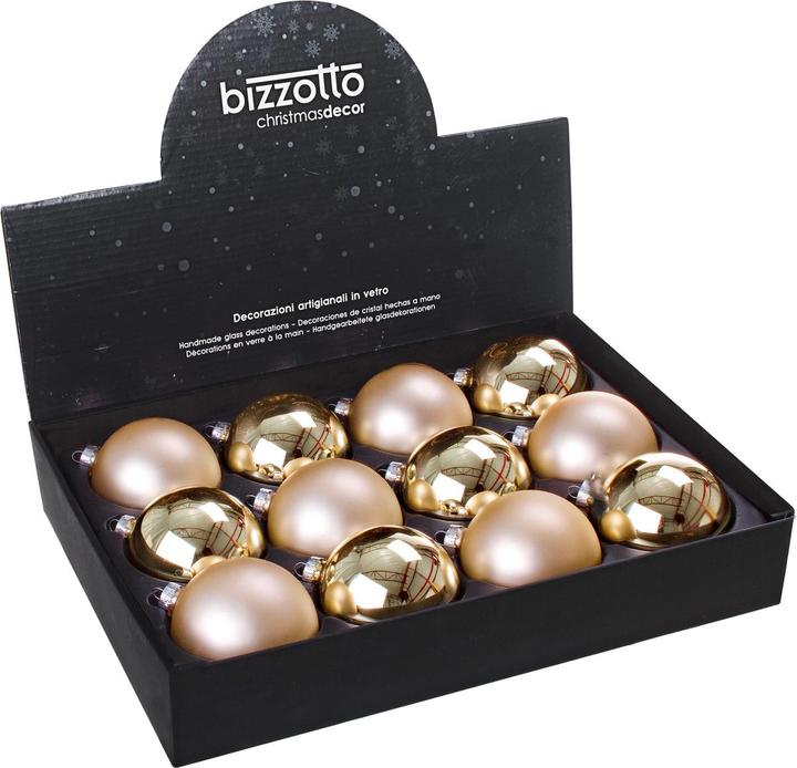 Produktbild Angela Bruderer Weihnachtskugeln creme 12 Stück (12 -teilig)