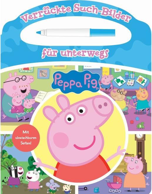 Produktbild Peppa Pig - Verrückte Such-Bilder für unterwegs - Wimmelbuch - Pappbilderbuch mit Stift und (Deutsch)