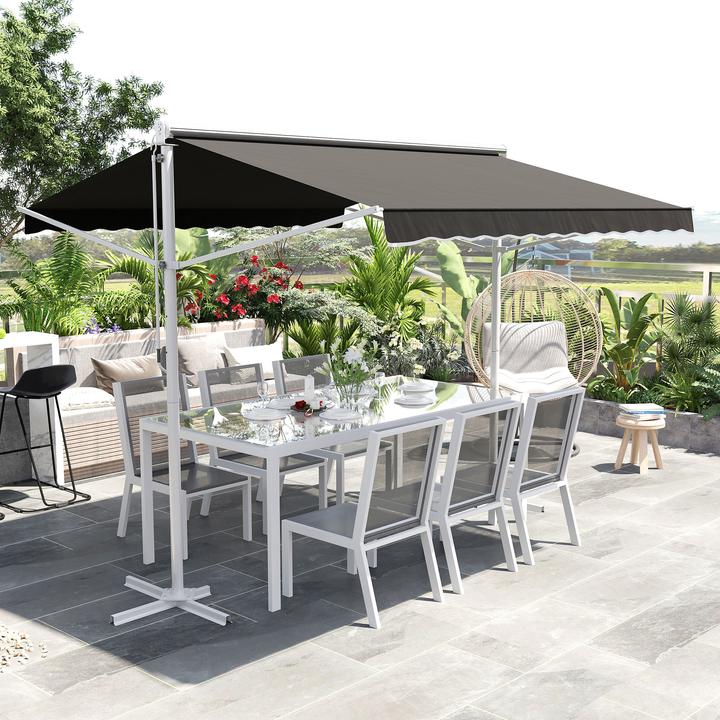 Produktbild Outsunny Standmarkise mit Kurbel (2.94 m)