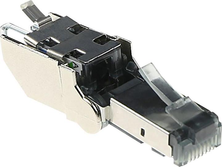 Produktbild Multimedia Connect Rotative toolless modular RJ45 connector for shielded solid cable (Netzwerkkabel Stecker)