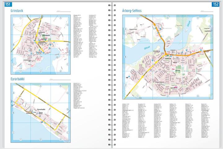 Actual product image Iceland travel atlas, car atlas 1:150,000, spiral binding, freytag & berndt