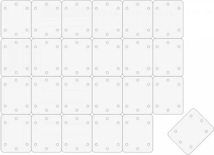 Actual product image Extron Modellbau Hinge plates 25x20 mm, 24 pcs.