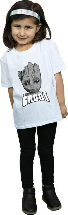 Immagine prodotto Guardians Of The Galaxy Groot Face Maglietta Ragazze (140, 146)
