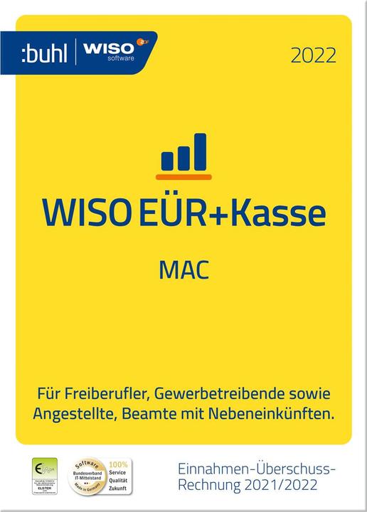 Image du produit Buhl Data Service GmbH Buhl Data WISO EÜR+Kasse Mac 2022 ESD FR (1 Utilisateur, Illimité)