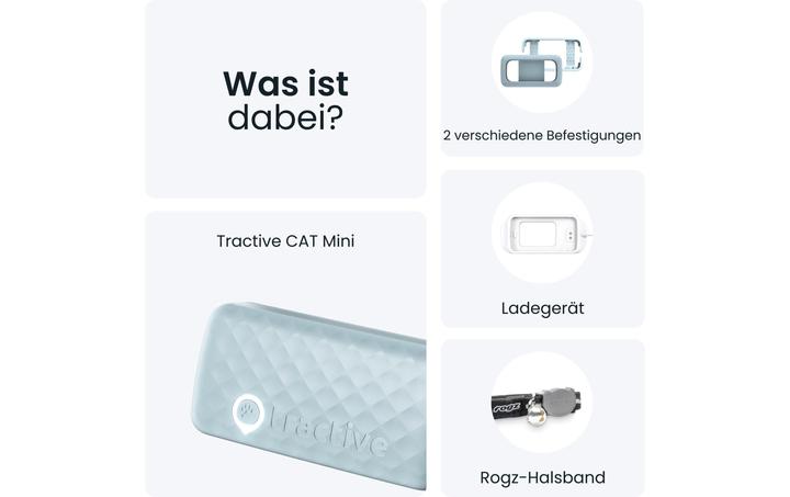 Productafbeelding Tractive GPS CAT Mini - mint (Eén maat voor iedereen, Kat, Algemeen)
