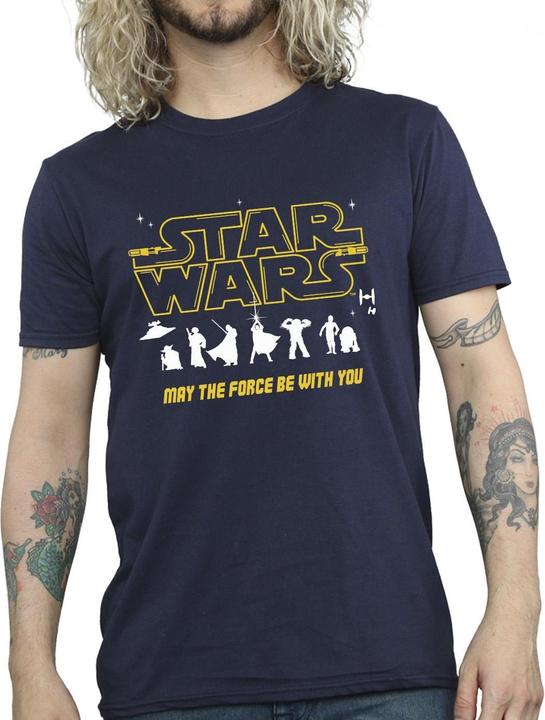 Actual product image Star Wars Mens Silhouettes Force T-Shirt (L)