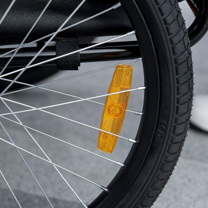 Produktbild Swisshandel24 Hundeanhänger, klappbarer Fahrradanhänger mit Netzfenster, Anhänger, Rot