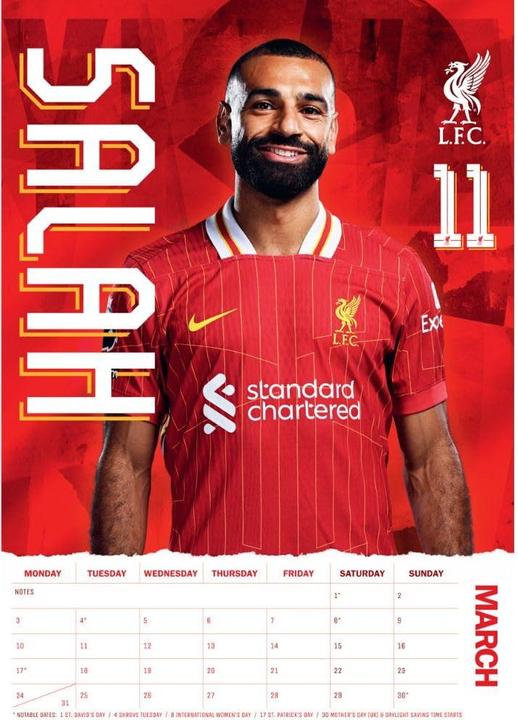 Actual product image Score Draw 2025 A3 Wall Calendar (A3, German)