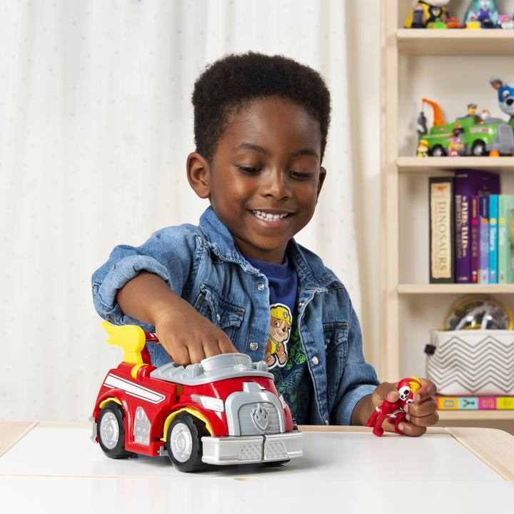 Image du produit Spin Master PAW Patrol Mighty Pups Super Paws - Véhicule transformable Powered Up de Marshall avec figurine