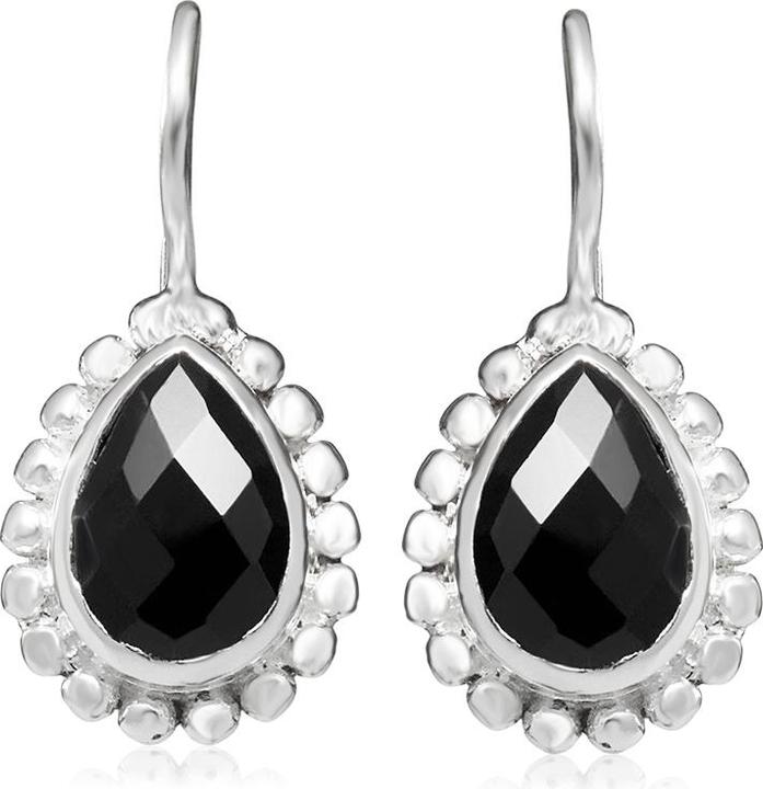 Actual product image Leyda Drop Earrings (Silver 925, Stone)