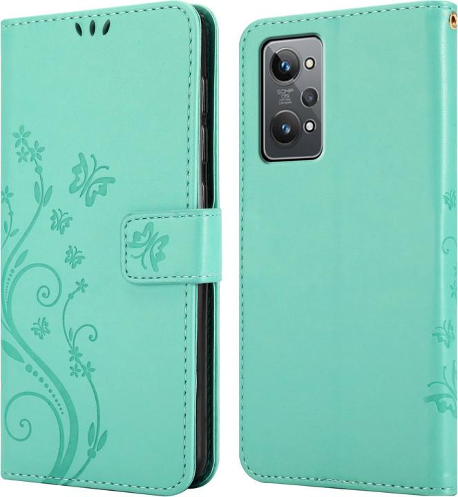 Produktbild Cadorabo Flower Book Hülle für Realme GT 2 / GT Neo 2 (Realme GT Neo 2, Realme GT 2)