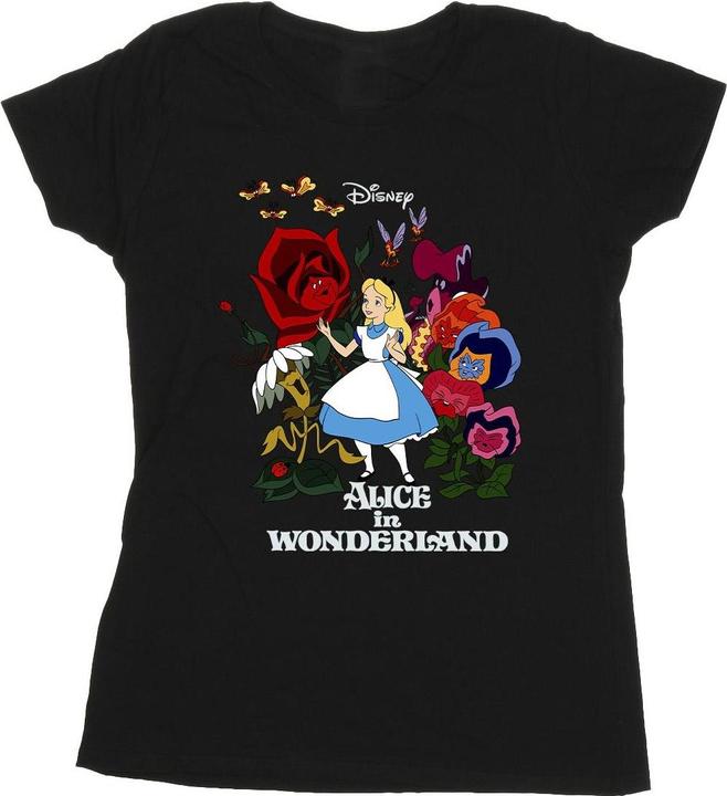 Disney Alice In Wonderland Flowers TShirt (L)