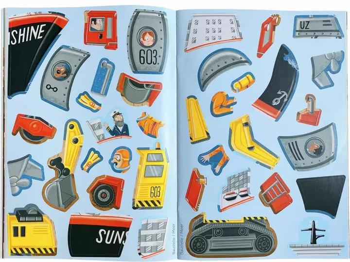 Actual product image My Colourful Puzzle Sticker Fun - Vehicles (24 pieces)