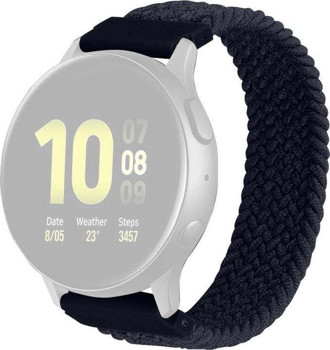 Image du produit Cover-Discount 20mm Nylon bracelet boucle noir (20 mm, Nylon, Galaxy Watch)