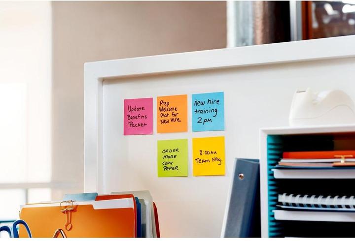 Actual product image Post-it Super Sticky Sticky Notes extra strong pink 6 pads (76 x 76 mm)