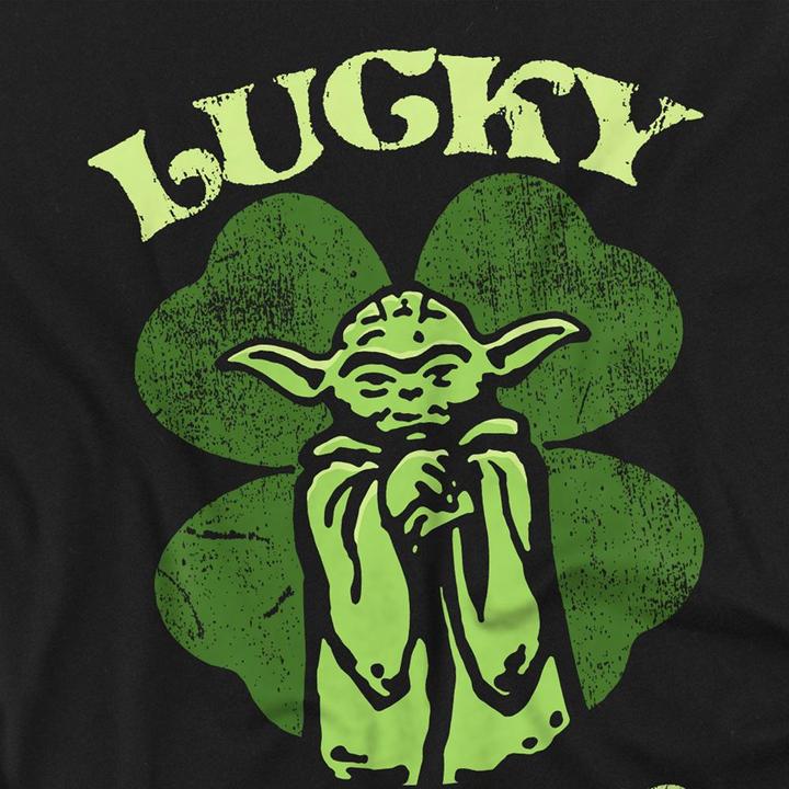 Actual product image Star Wars Unisex Adult Lucky Yoda St Patricks Day T-Shirt (M)