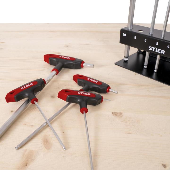 Immagine prodotto Stier Set di giraviti con impugnatura a T esagonali 2 - 10 mm 8 pezzi