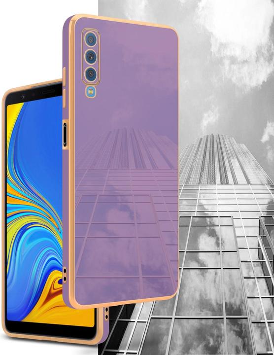 Actual product image Cadorabo Case for Samsung Galaxy A7 2018 in TPU with camera protection LM130 Style (Samsung Galaxy A7 (2018))