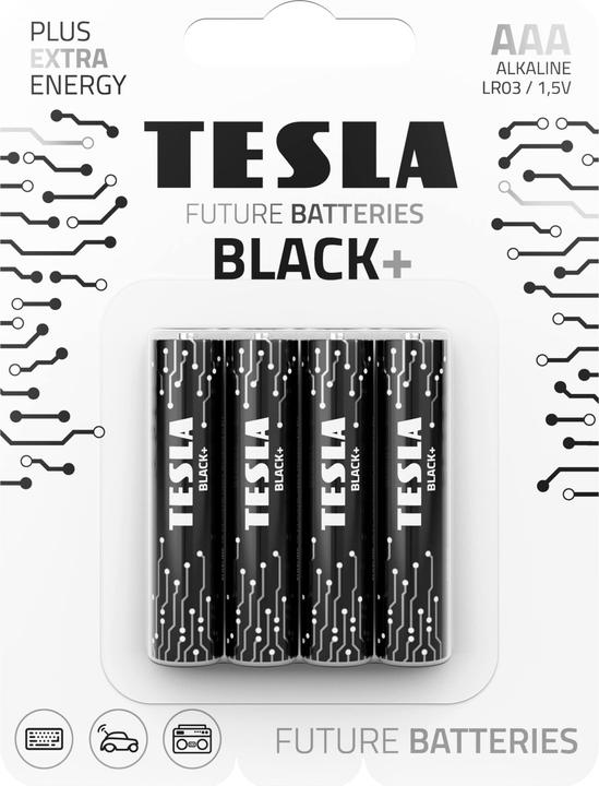 Immagine prodotto Tesla batteria AAA BLACK+, 4ks, LR03 (4 pz., AAA)