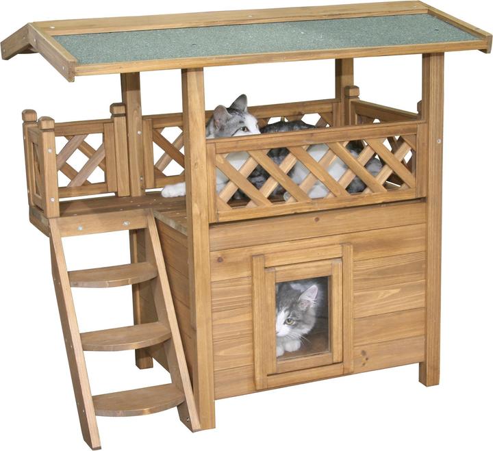 Actual product image Kerbl Katzenhaus Lodge (73 cm, Brown)