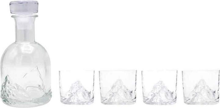 Actual product image Lite-On The Peaks whiskey glasses with decanter, 5-piece set (5 x, Whisky glass)