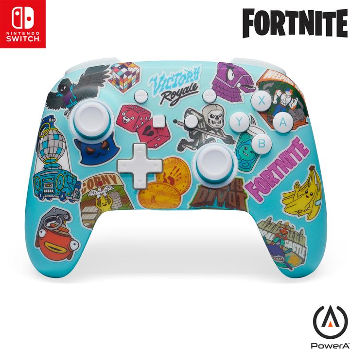 Image du produit PowerA Enhanced Wireless Controller - Fortnite Sticker Mania (Switch Lite, Switch OLED, Switch)