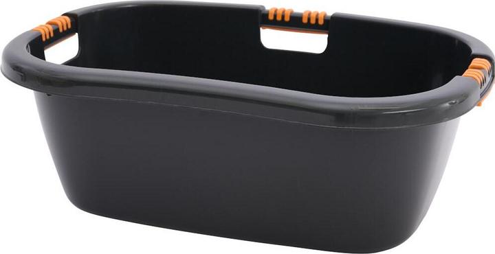 Actual product image Siena Home Wäschewanne "Aversa" 65 cm schwarz mit Softgriff (28 l)