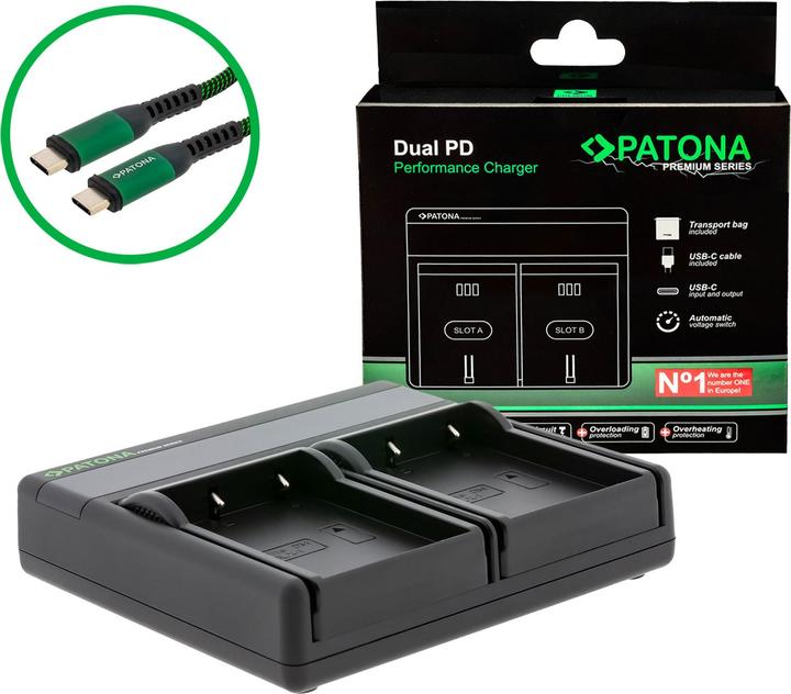 Image du produit Patona Dual PD OM Olympus BLX-1 USB-C (Chargeur)