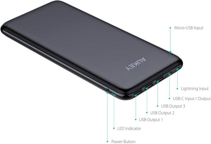 Produktbild Aukey Pb-Y14 (20000 mAh, 20 W, 74 Wh)