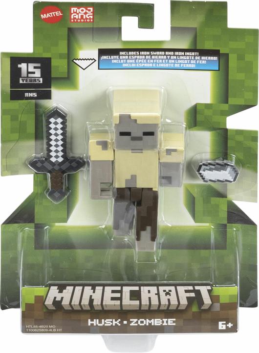 Actual product image Mattel MINECRAFT 3.25' CORE FIGURE Husk