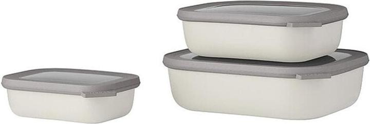 Actual product image Rosti Mepal Mepal - Cirqula Low Rect Bowl Set - Nordic White (14598) (3.50 l)