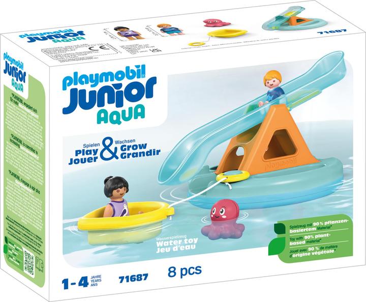 Image du produit Playmobil Badeinsel mit Wasserrutsche (71687, Playmobil Junior)