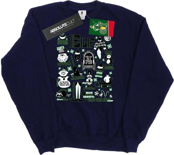 Elf Infographic Poster Sweatshirt (XL)