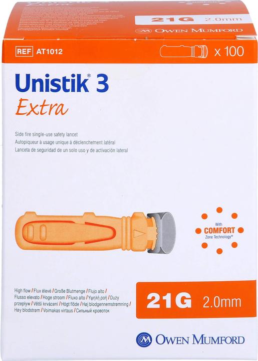 Produktbild Owen Mumford Sicherheitslanzetten Extra 21G (2.0mm) (Lanzette)
