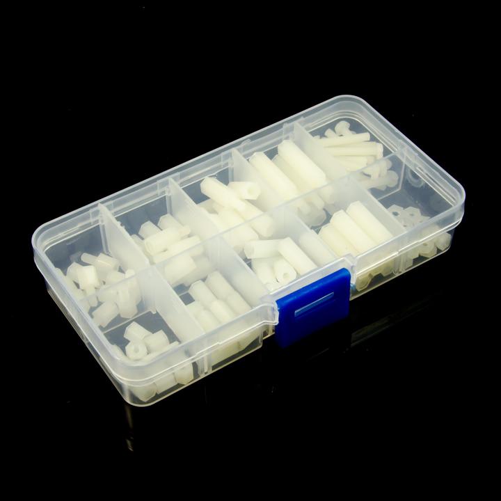 Immagine prodotto Purecrea Set di distanziatori esagonali M3 in nylon 120 pezzi