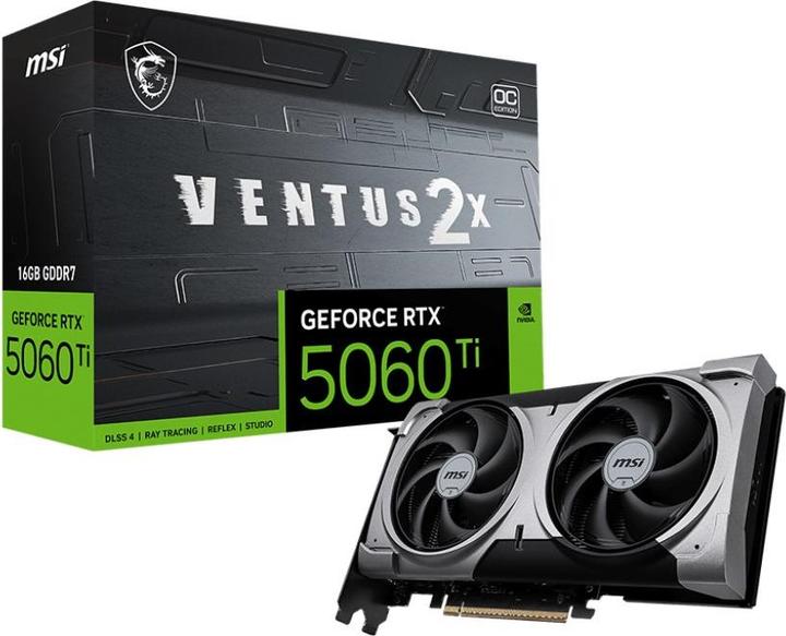 Produktbild MSI GeForce RTX 5060 Ti VENTUS 2X OC PLUS (16 GB)