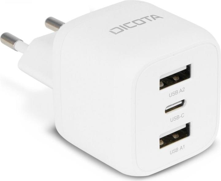 Dicota 3-Port GaN Wall Charger (32W) EU black (32 W)