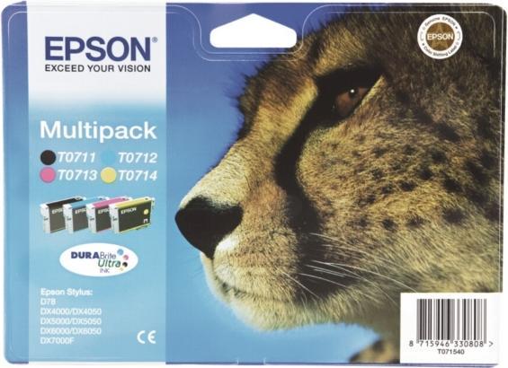 Actual product image Epson Ink cartridge T071540 (M, C, Y, FC)