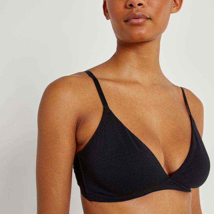 Produktbild La Redoute Collections Unifarbener Triangel-BH Cottone (70 C)