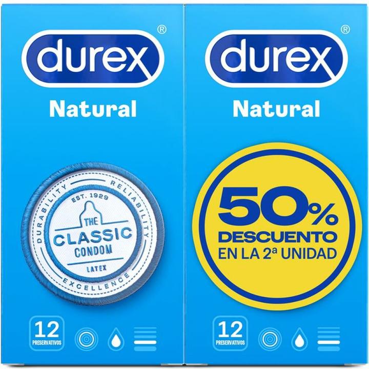 Immagine prodotto Durex natural plus 2x12ud (24 pz.)