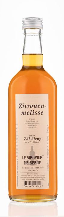 Produktbild Sirupier de Berne Zitronenmelisse Sirup 70 cl Le Fl.Depot Fr. 1.- (1 x 15 cl)