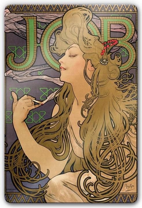Image du produit Trenddeko Mucha - Affiche publicitaire pour JOB (40 x 60 cm)