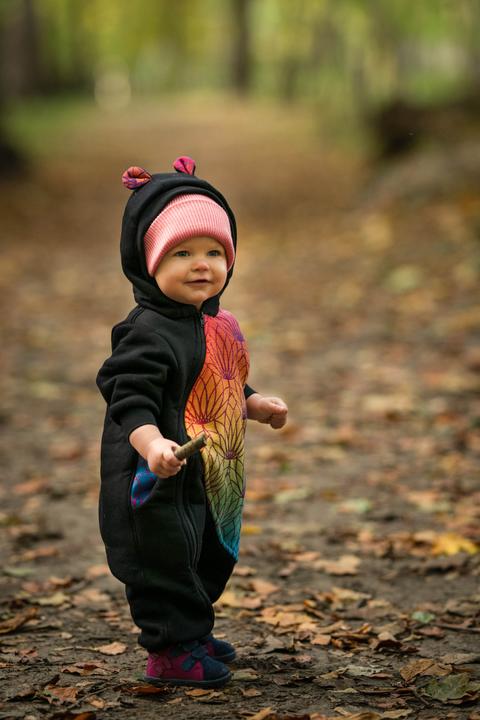 Image du produit Lennylamb Bear Romper - Lotus arc-en-ciel (68)