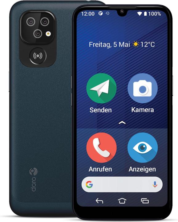 Actual product image Doro 8200 Secure without power supply unit (64 GB, Dark Blue, 6.10", Dual SIM, 16 Mpx, 4G)