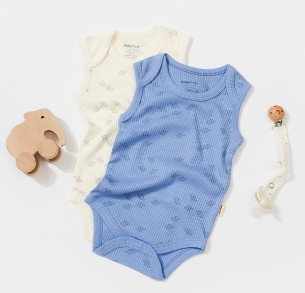 BabyCosy Body. ärmellos. 2 Pack